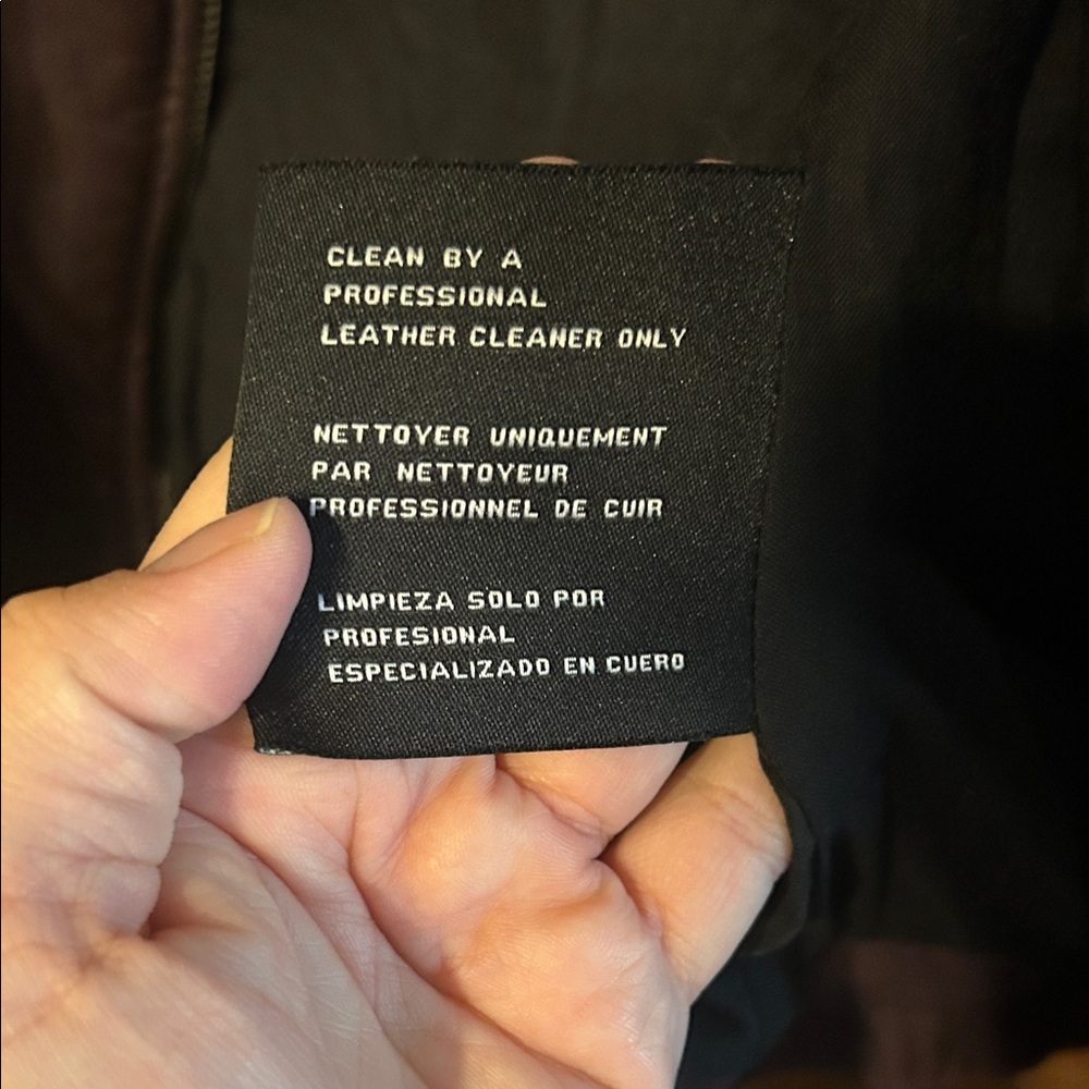 Michael Kors Burgundy and Black Leather Jacket - Picture 4 of 9